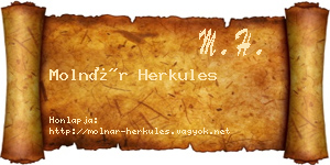 Molnár Herkules névjegykártya
